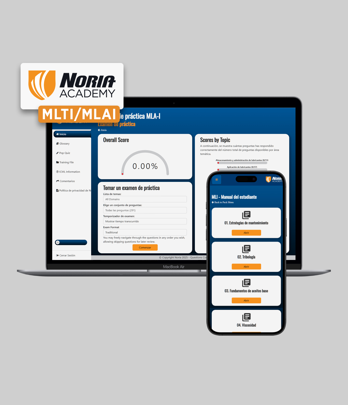 Paquete de estudio Noria Academy MLTI/MLAI Paquete de estudio Noria Academy MLTI/MLAI